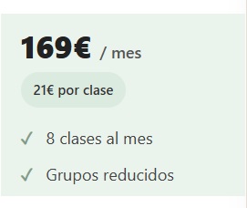 Bono 8 Clases / Mes